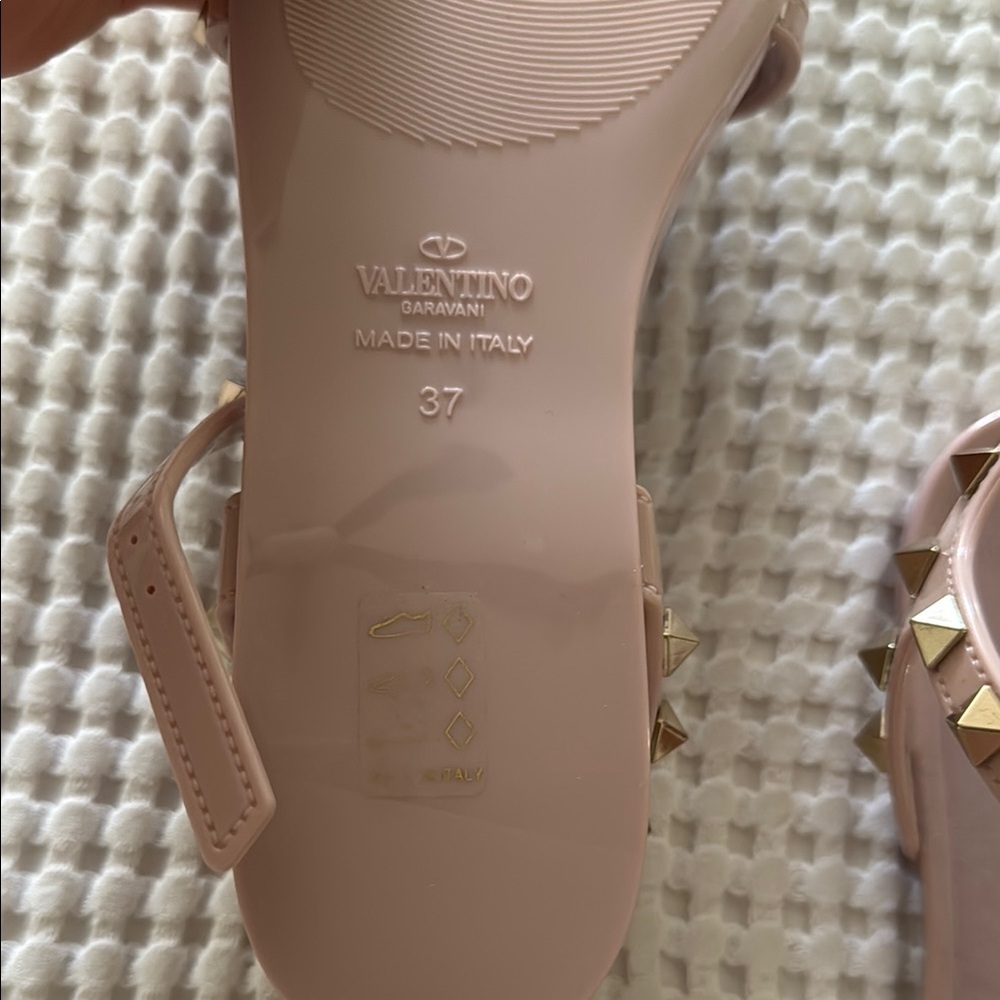 Valentino Pink Studded Sandals - Picture 4 of 4